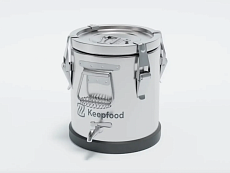 купить товар Термос 8 л Keepfood полностью нержавеющий прорезиненное основание